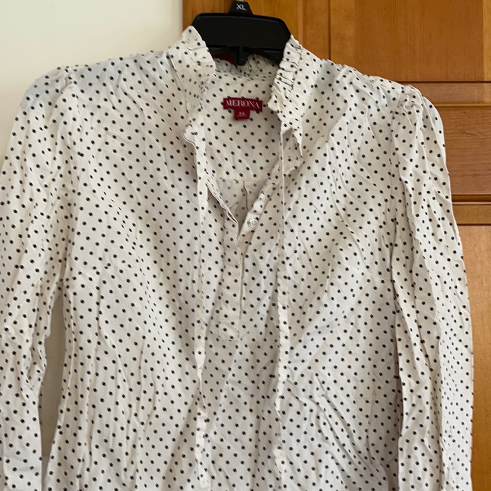 Polka dot blouse